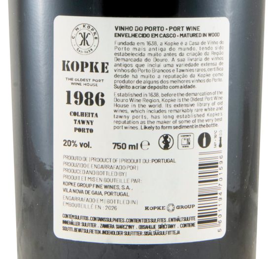 1986 Kopke Colheita Porto