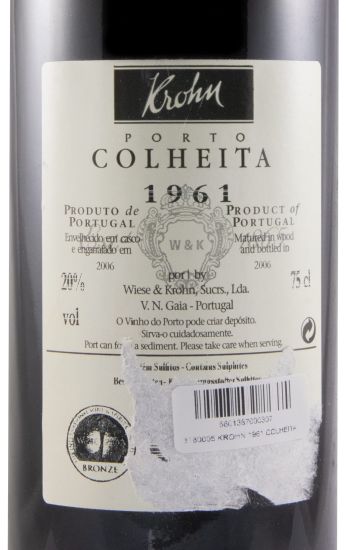 1961 Krohn Colheita Port