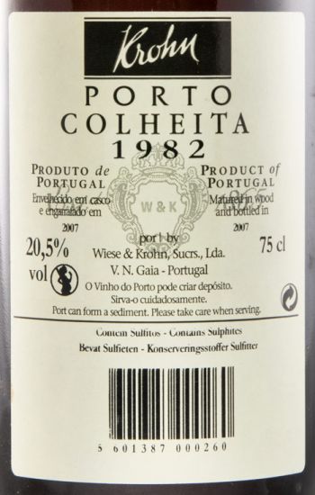 1982 Krohn Colheita Port