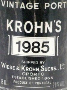 1985 Krohn Vintage Porto