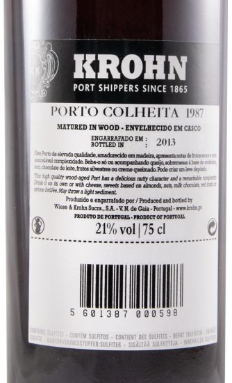 1987 Krohn Colheita Porto