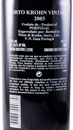 2003 Krohn Vintage Porto