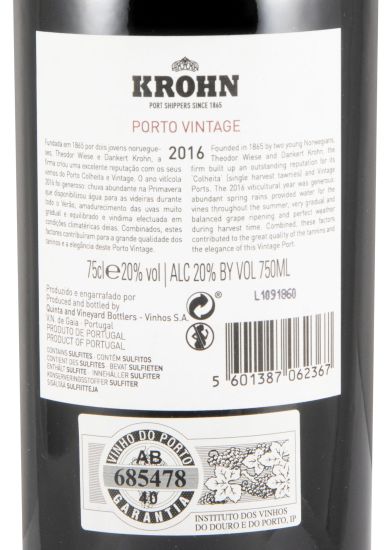 2016 Krohn Vintage Porto