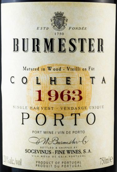 1963 Burmester Colheita Porto