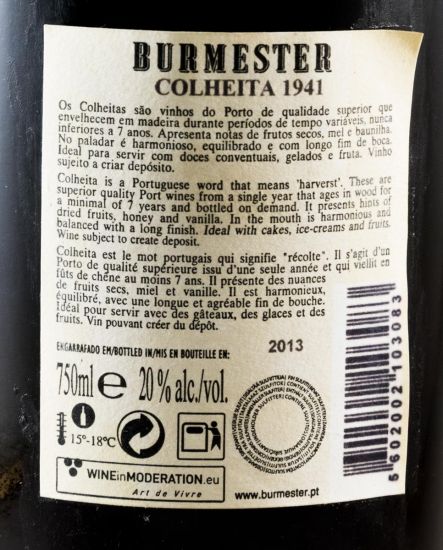 1941 Burmester Colheita Port