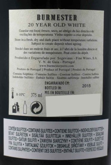 Burmester White 20 years Port 37.5cl