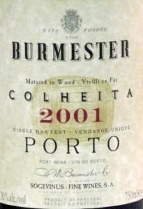 2001 Burmester Colheita Porto