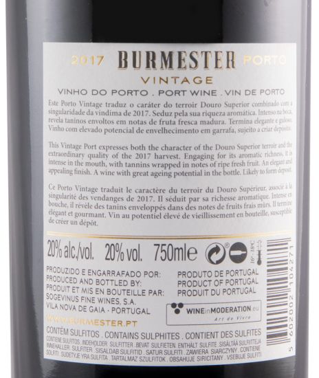 2017 Burmester Vintage Port