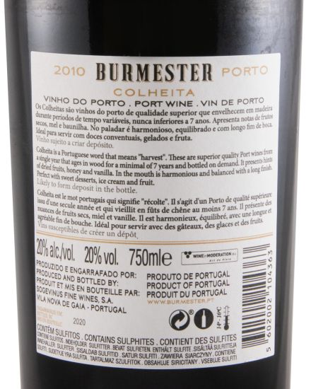 2010 Burmester Colheita Port