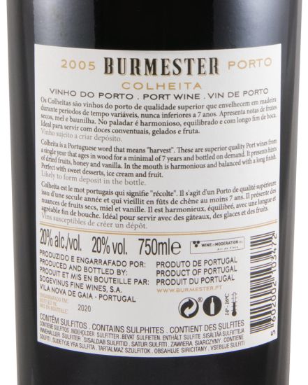 2005 Burmester Colheita Porto