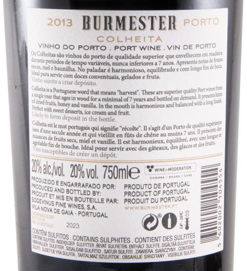 2013 Burmester Colheita Port