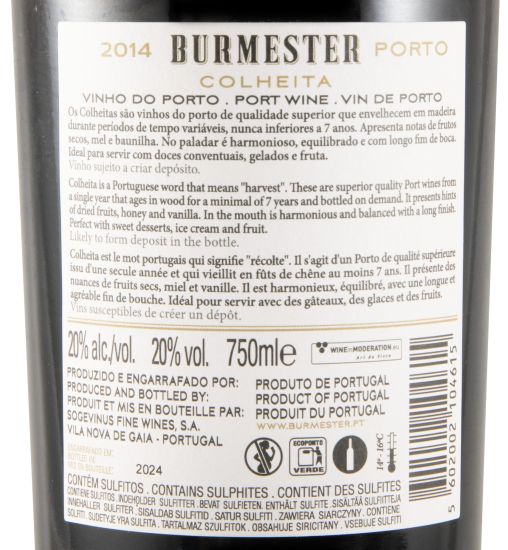 2014 Burmester Colheita Port