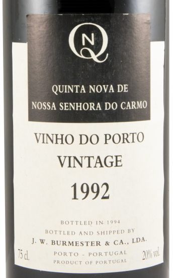 1992 Burmester Quinta Nova Vintage Port
