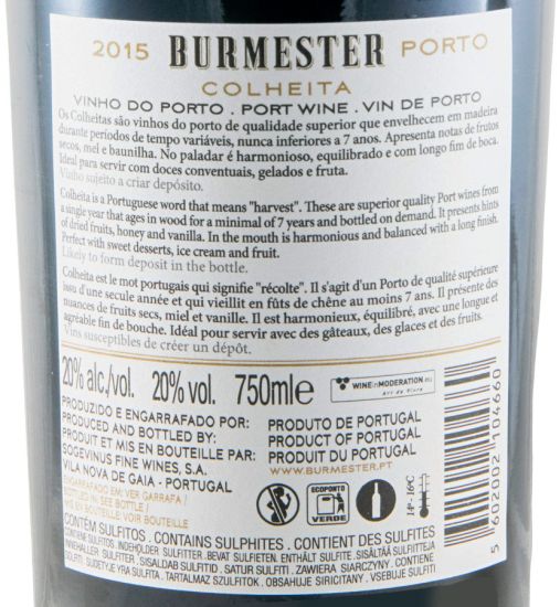2015 Burmester Colheita Porto