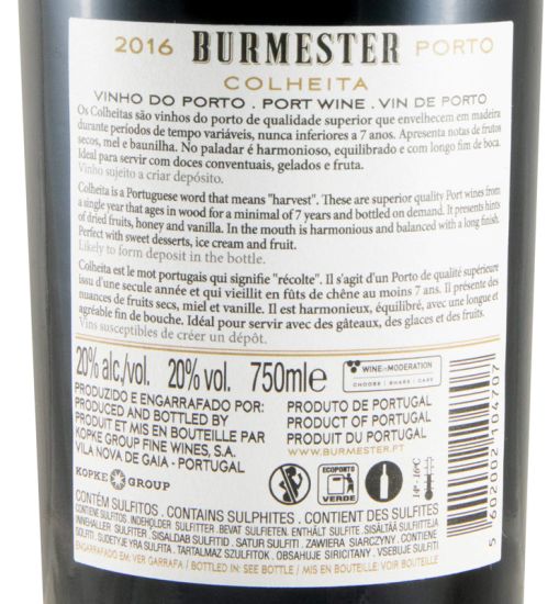 2016 Burmester Colheita Porto
