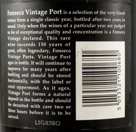 1983 Fonseca Vintage Porto