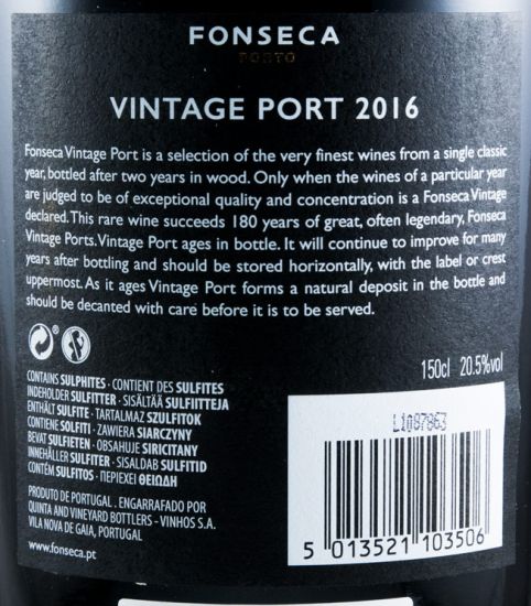 2016 Fonseca Vintage Porto 1,5L