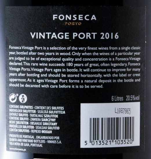 2016 Fonseca Vintage Porto 6L