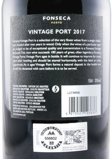 2017 Fonseca Vintage Porto 1,5L
