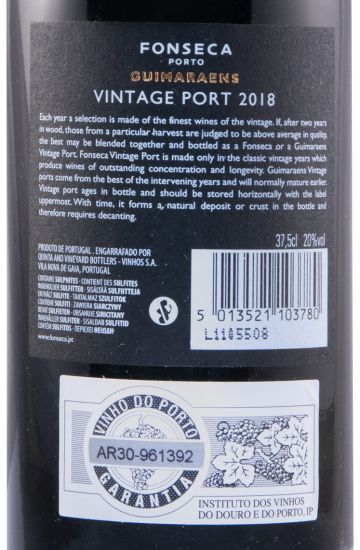 2018 Fonseca Guimaraens Vintage Port 37.5cl