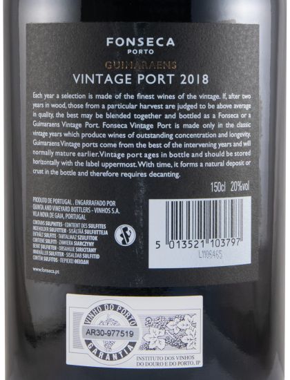 2018 Fonseca Guimaraens Vintage Porto 1,5L