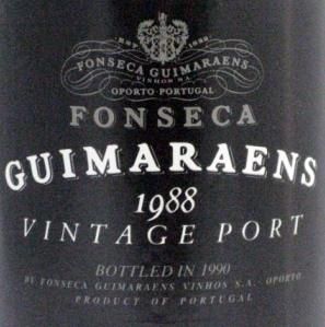 1988 Fonseca Guimaraens Vintage Porto