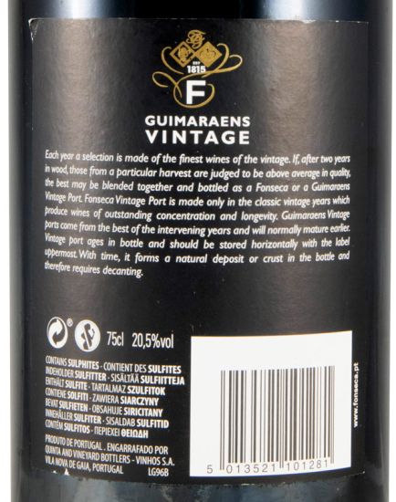 1996 Fonseca Guimaraens Vintage Porto
