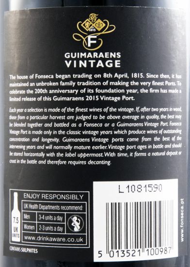 2015 Fonseca Guimaraens Vintage Porto 37,5cl