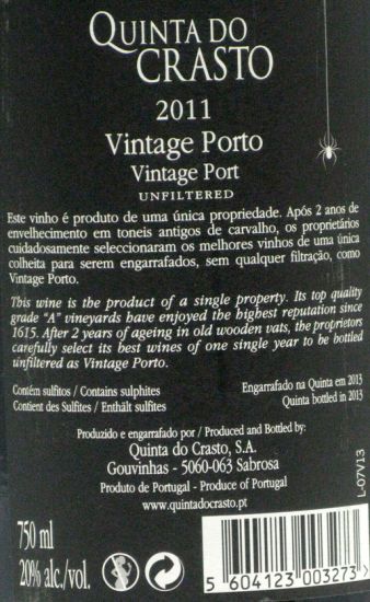 2011 Quinta do Crasto Vintage Porto