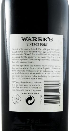 1997 Warre's Vintage Porto