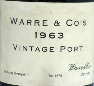 1963 Warre's Private Cellar Vintage Port