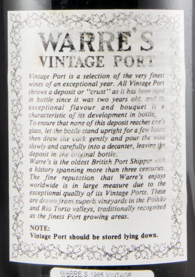 1985 Warre's Vintage Porto
