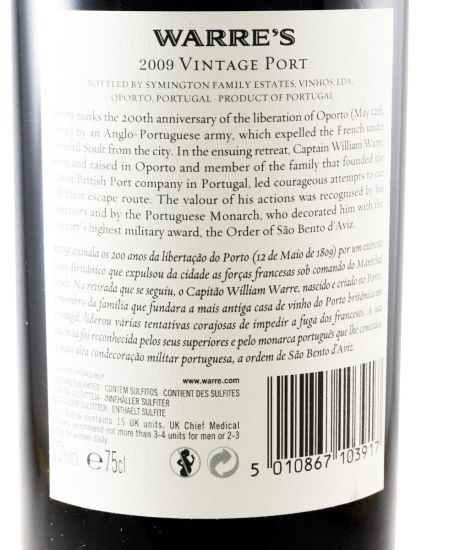 2009 Warre's Liberation of Oporto Vintage Porto