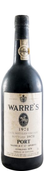 1974 Warre's LBV Porto (engarrafado em 1978)