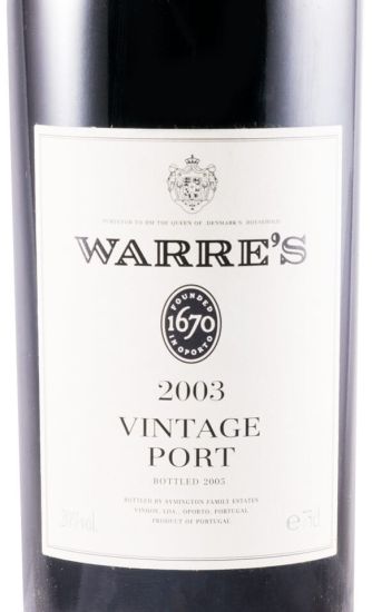 2003 Warre's Vintage Porto