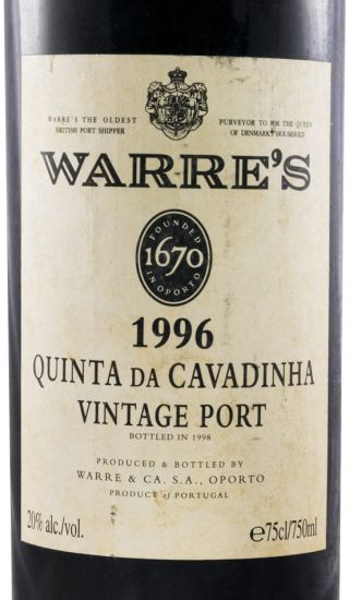 1996 Warre's Quinta da Cavadinha Vintage Porto