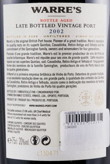 2002 Warre's LBV Port