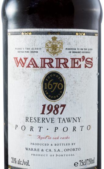 1987 Warre's Reserve Tawny Port
