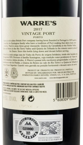 2017 Warre's Vintage Port