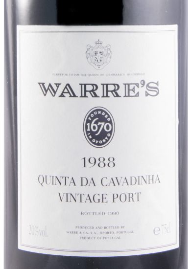 1988 Warre's Quinta da Cavadinha Vintage Porto