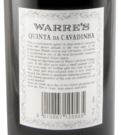 1984 Warre's Quinta da Cavadinha Vintage Porto