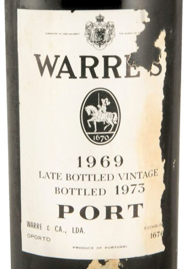 1969 Warre's 1969 LBV Porto (engarrafado em 1973 e com rótulo danificado)