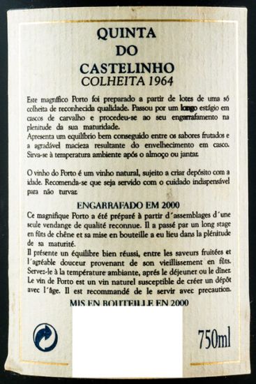 1964 Quinta do Castelinho Colheita Porto