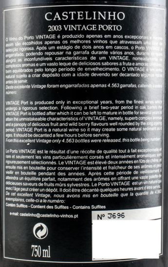2003 Quinta do Castelinho Vintage Porto