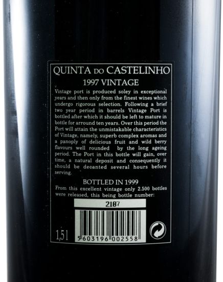 1997 Quinta do Castelinho Vintage Porto 1,5L