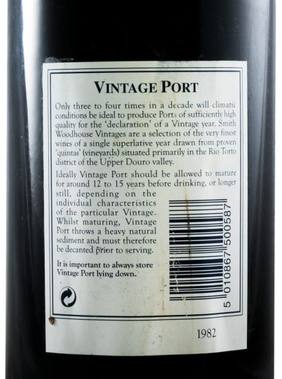 1982 Smith Woodhouse Vintage Porto