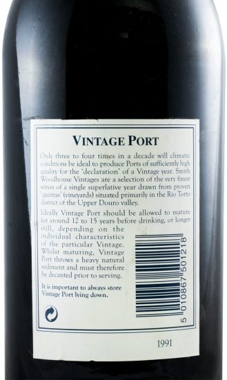 1991 Smith Woodhouse Vintage Porto