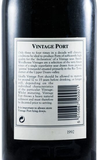 1992 Smith Woodhouse Vintage Porto