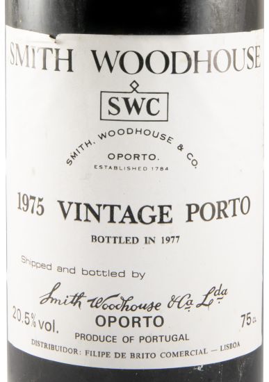 1975 Smith Woodhouse Vintage Porto