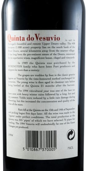 1994 Quinta do Vesuvio Vintage Porto